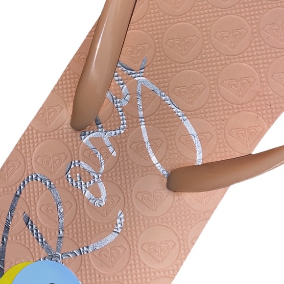 1 LEFT - NEW Roxy glitter flip flops/things/sandals - Picture 7 of 11